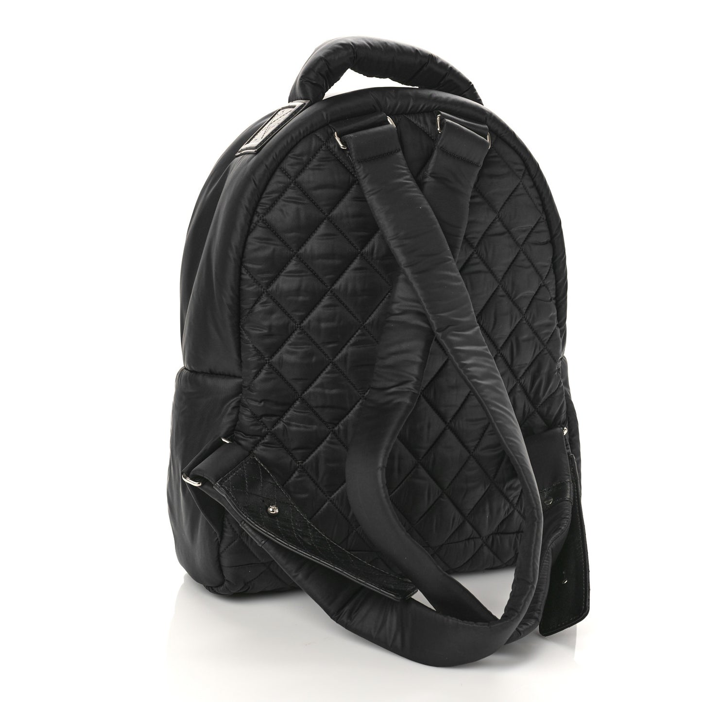 Nylon Quilted Coco Cocoon Backpack Black
