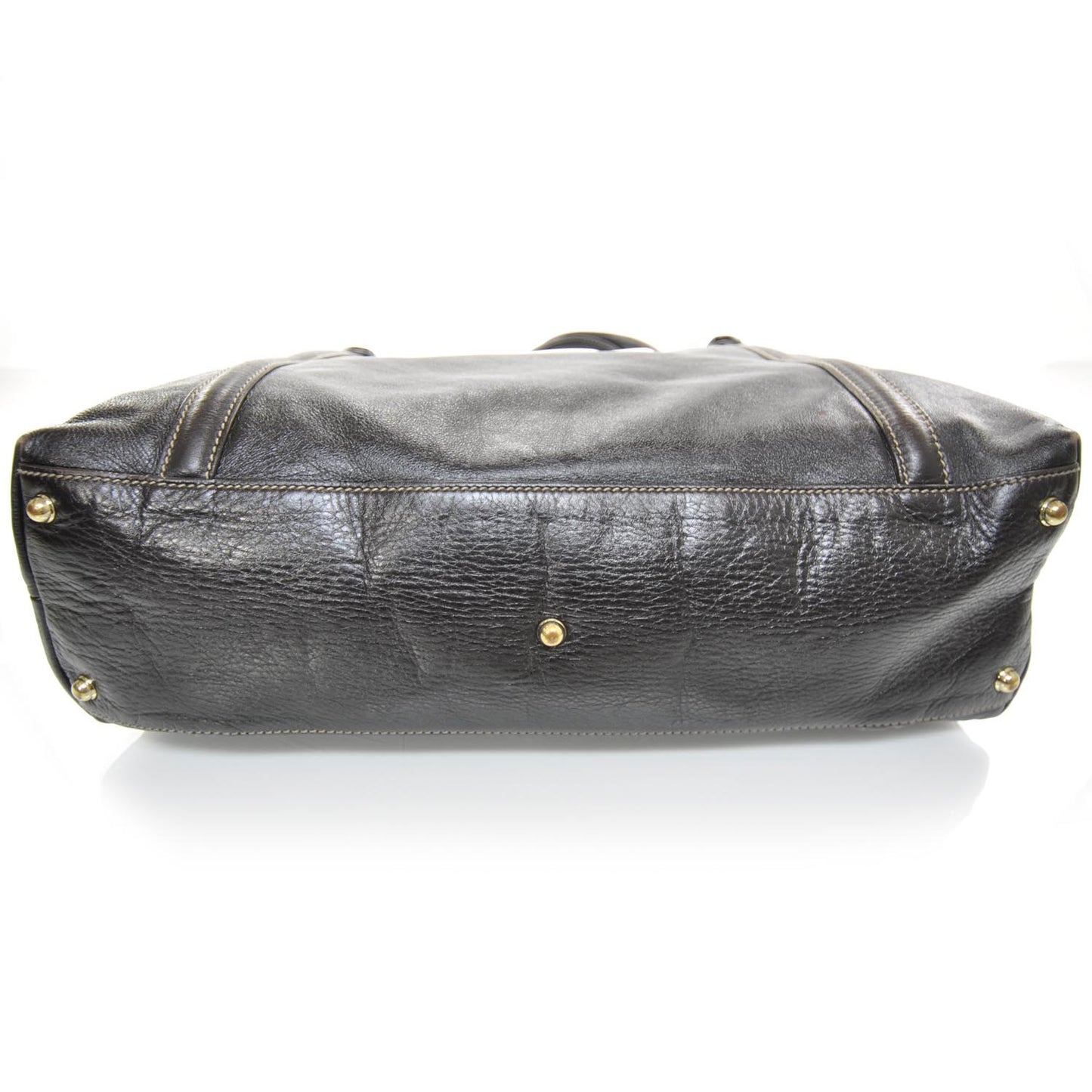 Leather Britt Tote Dark Brown