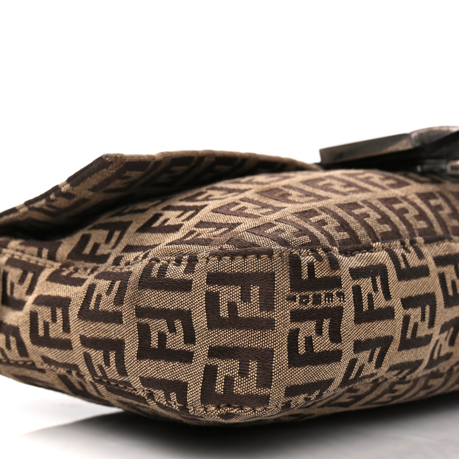Fendi Zucchino Baguette Toro Mogano Panna 7 of 8