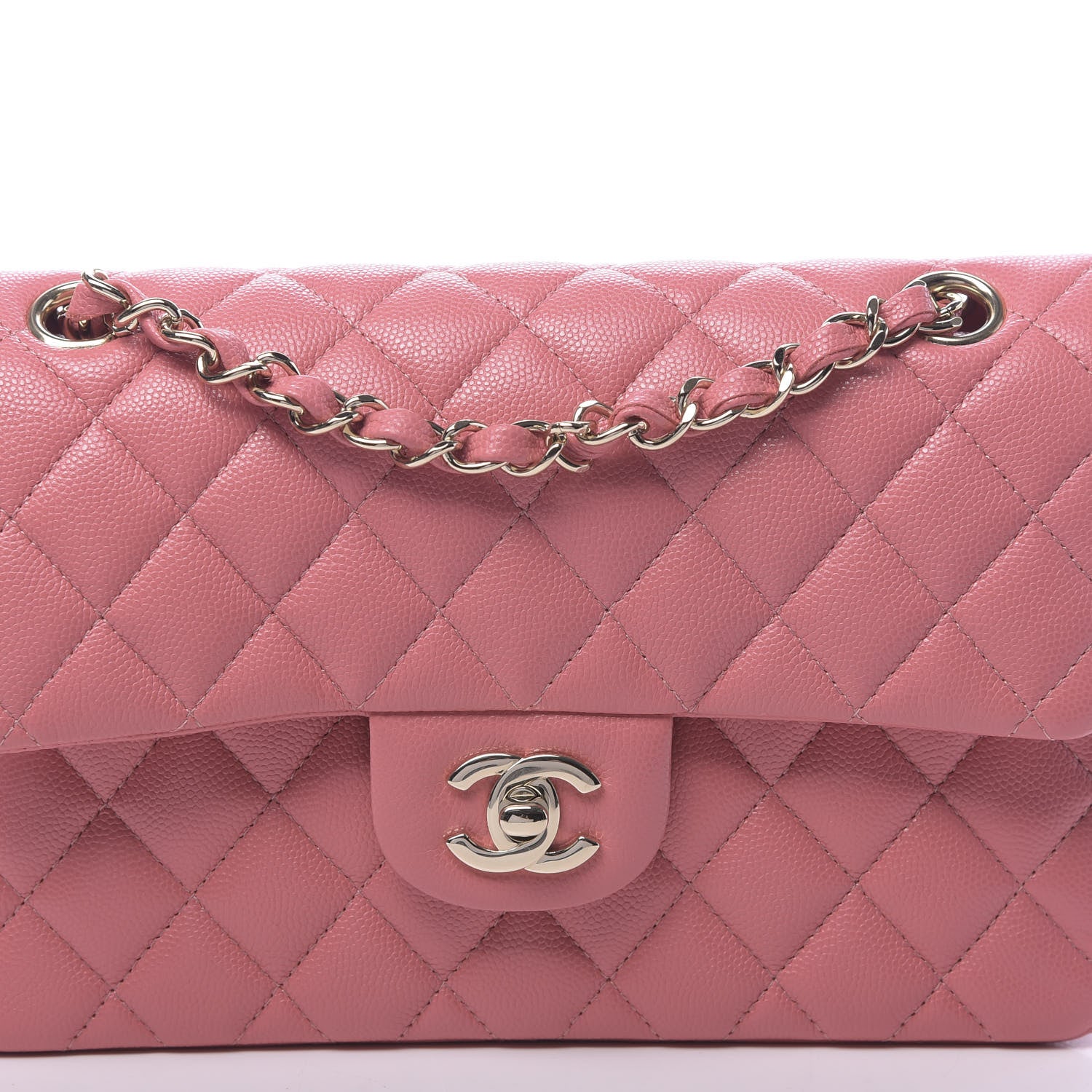 Chanel Caviar Quilted Small Double Flap Rose 10 of 10