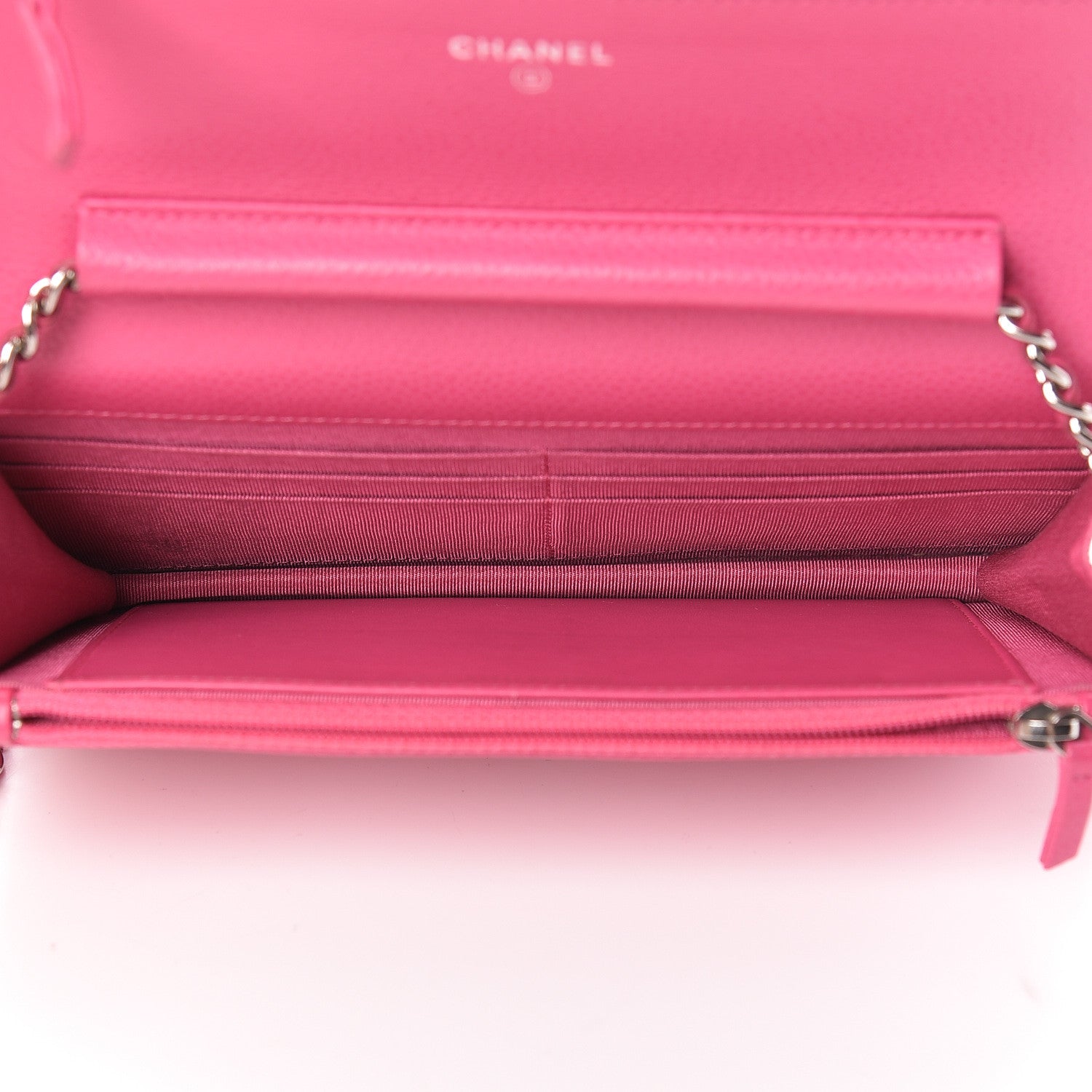 Chanel Caviar Quilted Wallet on Chain WOC Pink 5 of 18