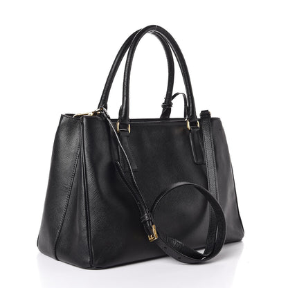 Prada Saffiano Lux Medium Tote Black 4 of 12