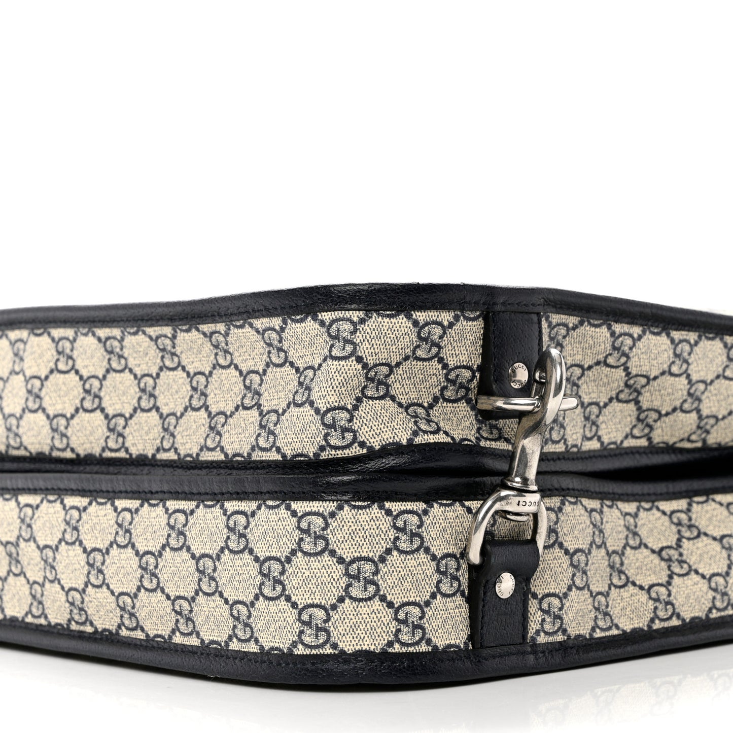 GG Supreme Monogram Web Savoy Garment Bag Beige Blue