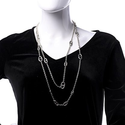 Hermes Sterling Silver Farandole Necklace 160 2 of 7