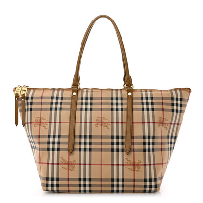 Burberry Haymarket Check Medium Salisbury Tote Camel 1 of 10