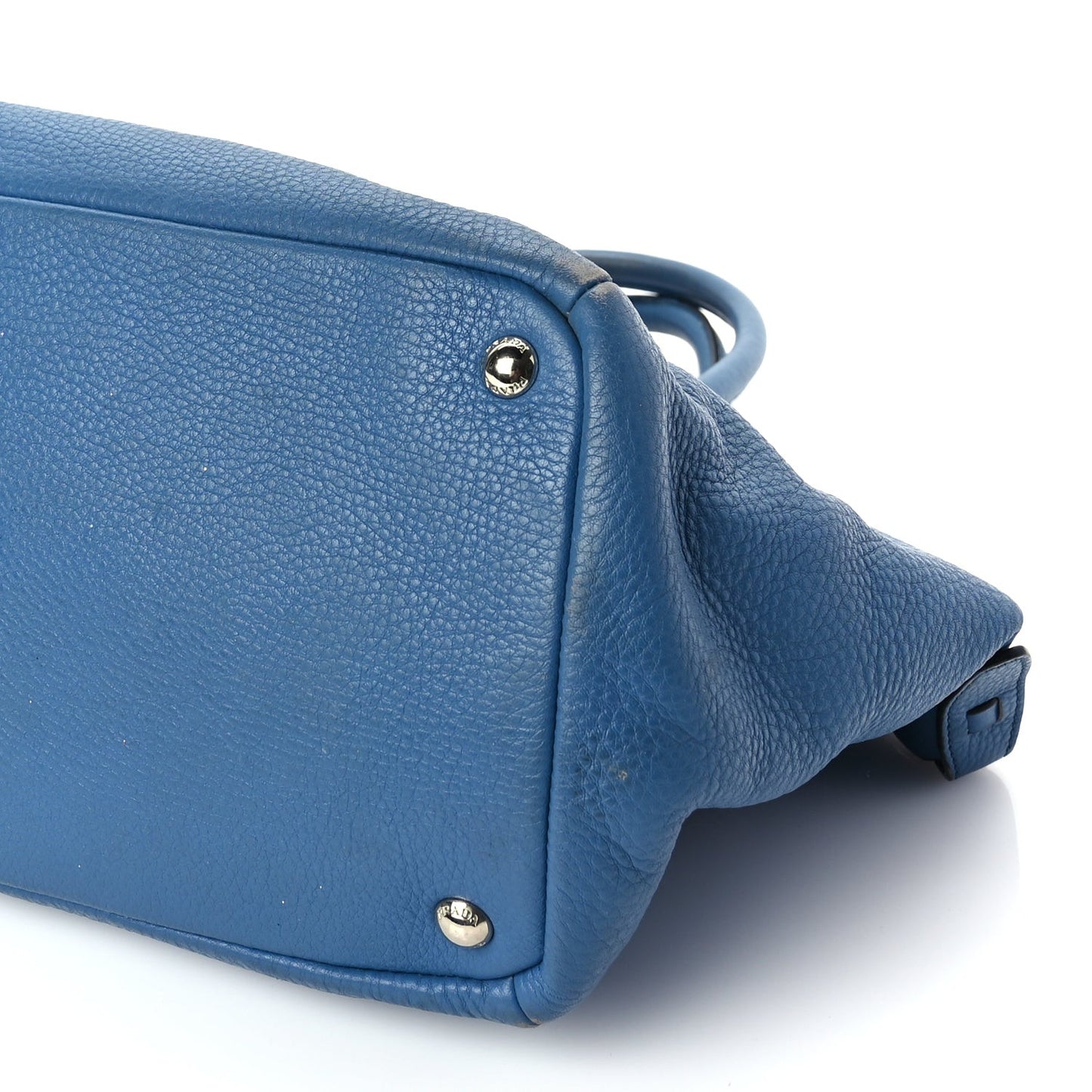 Vitello Daino Shoulder Bag Cobalto