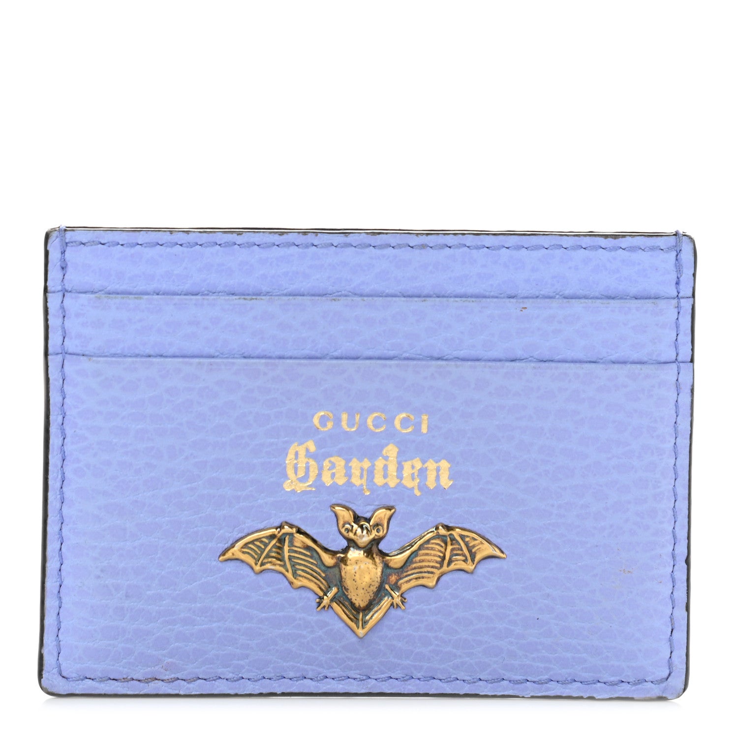 Gucci Calfskin Garden Bat Card Holder Periwinkle 1 of 8