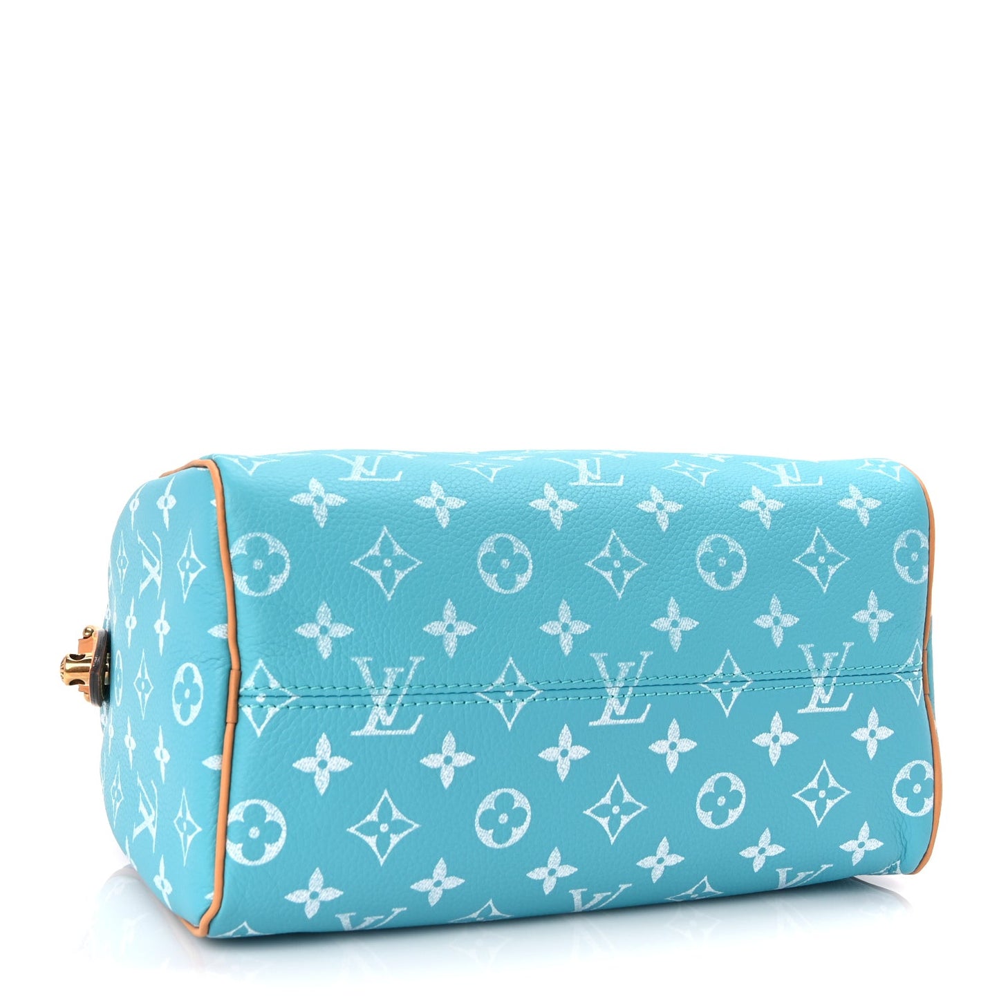 Calfskin Monogram Speedy P9 Bandouliere 25 Turquoise