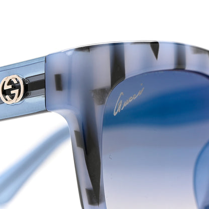 Gucci Acetate Square Frame Sunglasses GG3756/F/S Blue 5 of 8