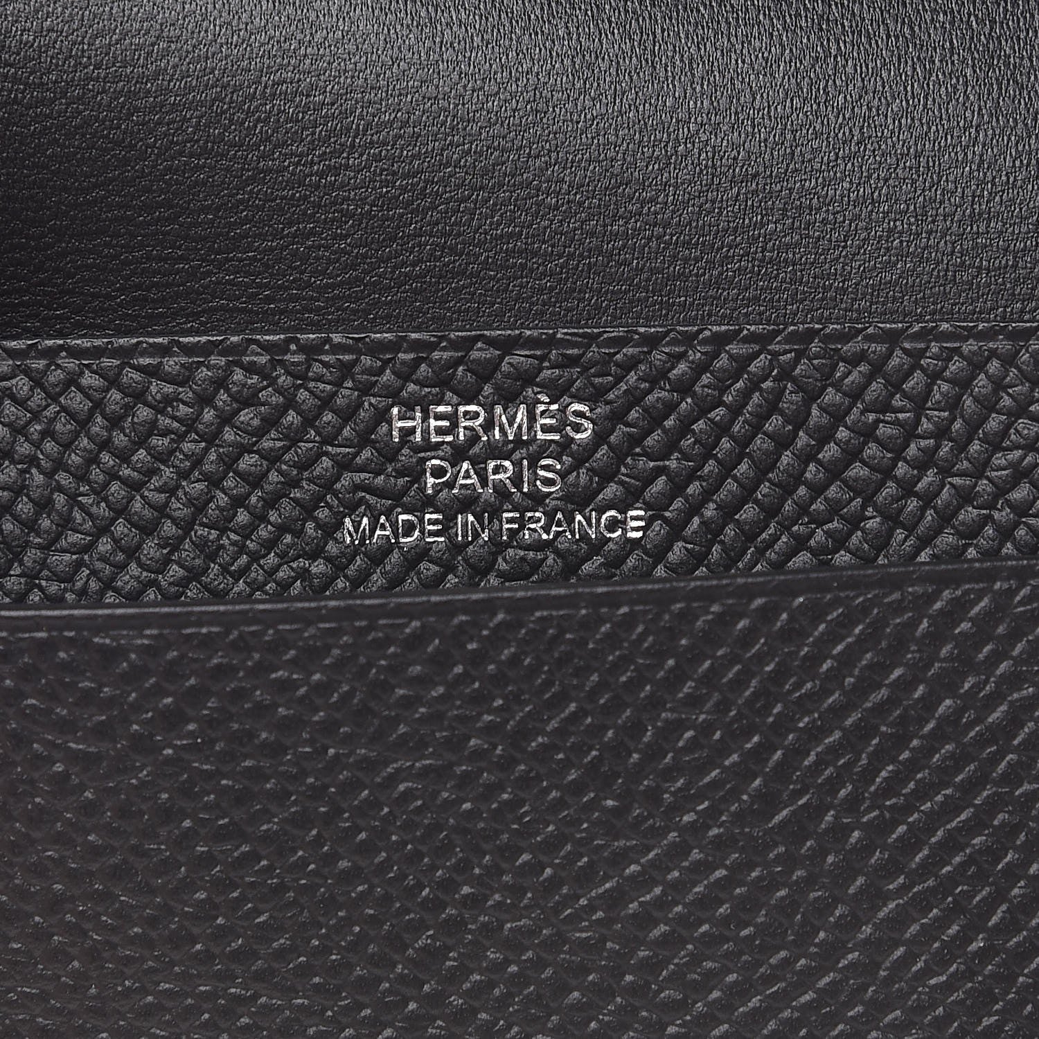 Hermes Epsom Mini Bearn Wallet Black 6 of 8