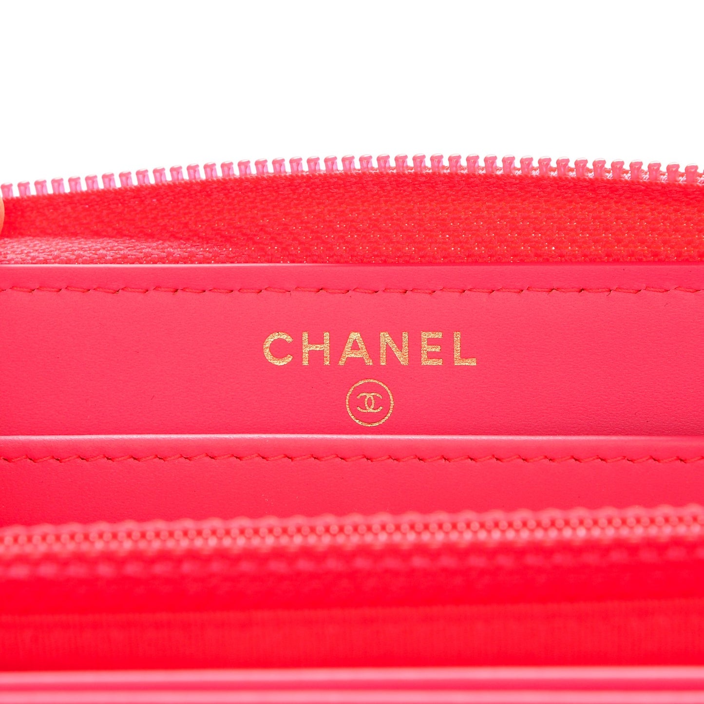 Patent Quilted Boy Zip Around Wallet Pink