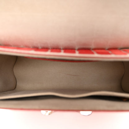 Louis Vuitton Epi Savane Twist Shoulder Bag MM Red 5 of 9