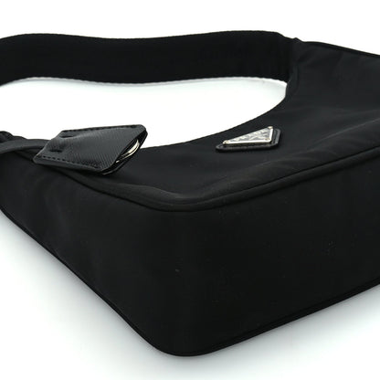 Prada Tessuto Nylon Mini Re-Edition 2000 Bag  Black 7 of 8