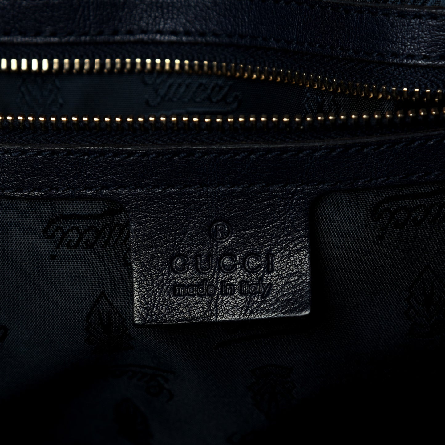 Crystal Monogram Hysteria Tote Navy Blue