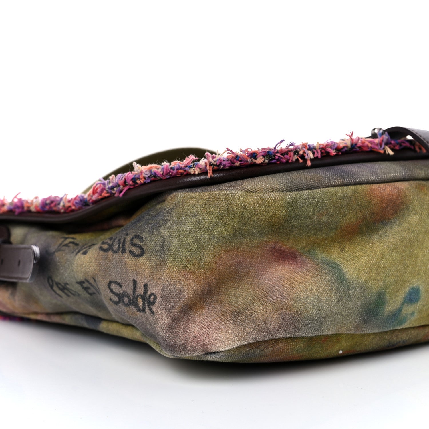 Chanel Washed Toile Graffiti On The Pavements Messenger Khaki Multicolor 7 of 15