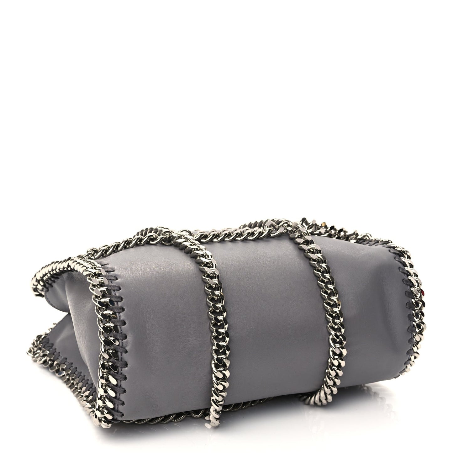 Eco Alter Nappa Mini Falabella Chain Cage Tote Grey