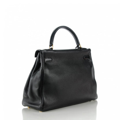 Hermes Taurillon Clemence Kelly Retourne 32 Black 3 of 22