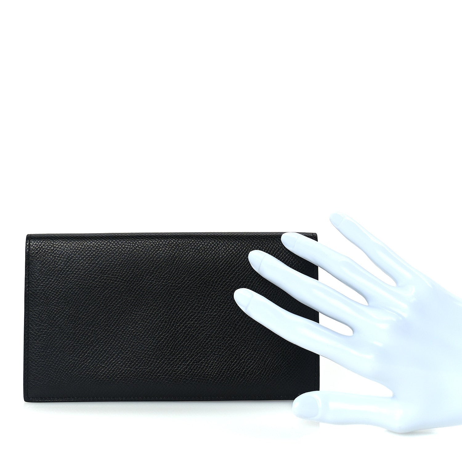 Hermes Epsom Citizen Twill Long Wallet  Black 2 of 8