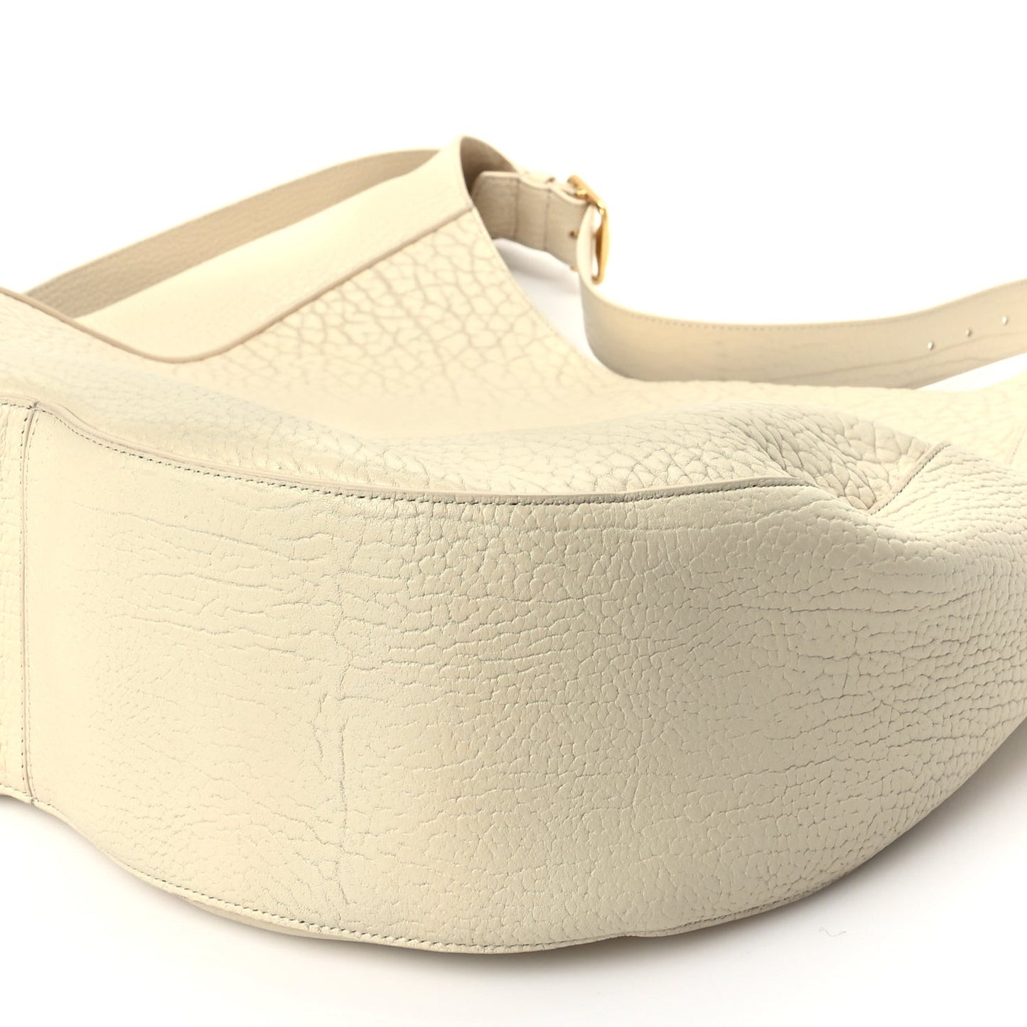 Signature Grain Extra Large Chess Shoulder Bag Pearl