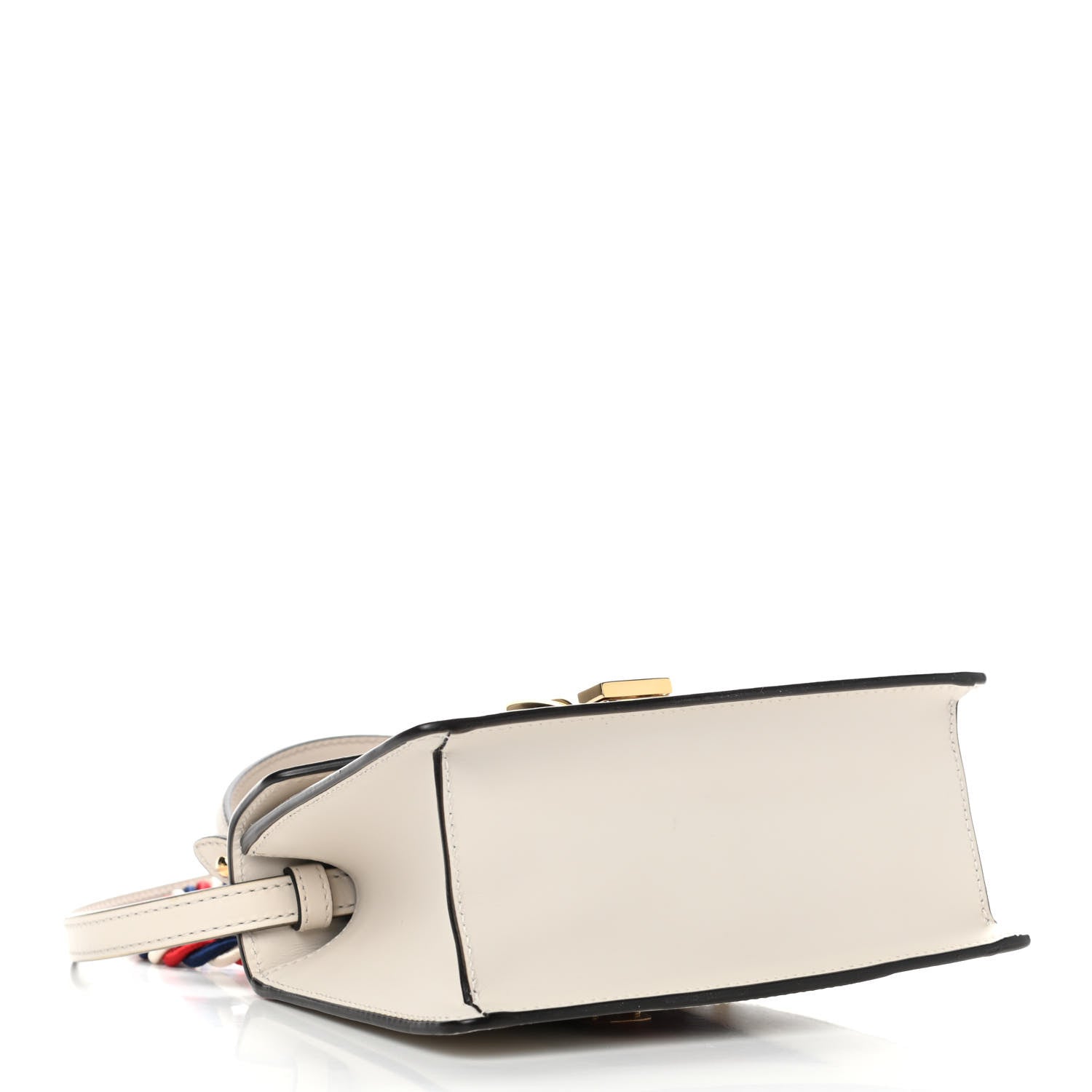 Gucci Calfskin Mini Sylvie Top Handle Bag White 3 of 5