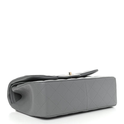 Chanel Caviar Quilted Jumbo Double Flap Grey 4 of 13