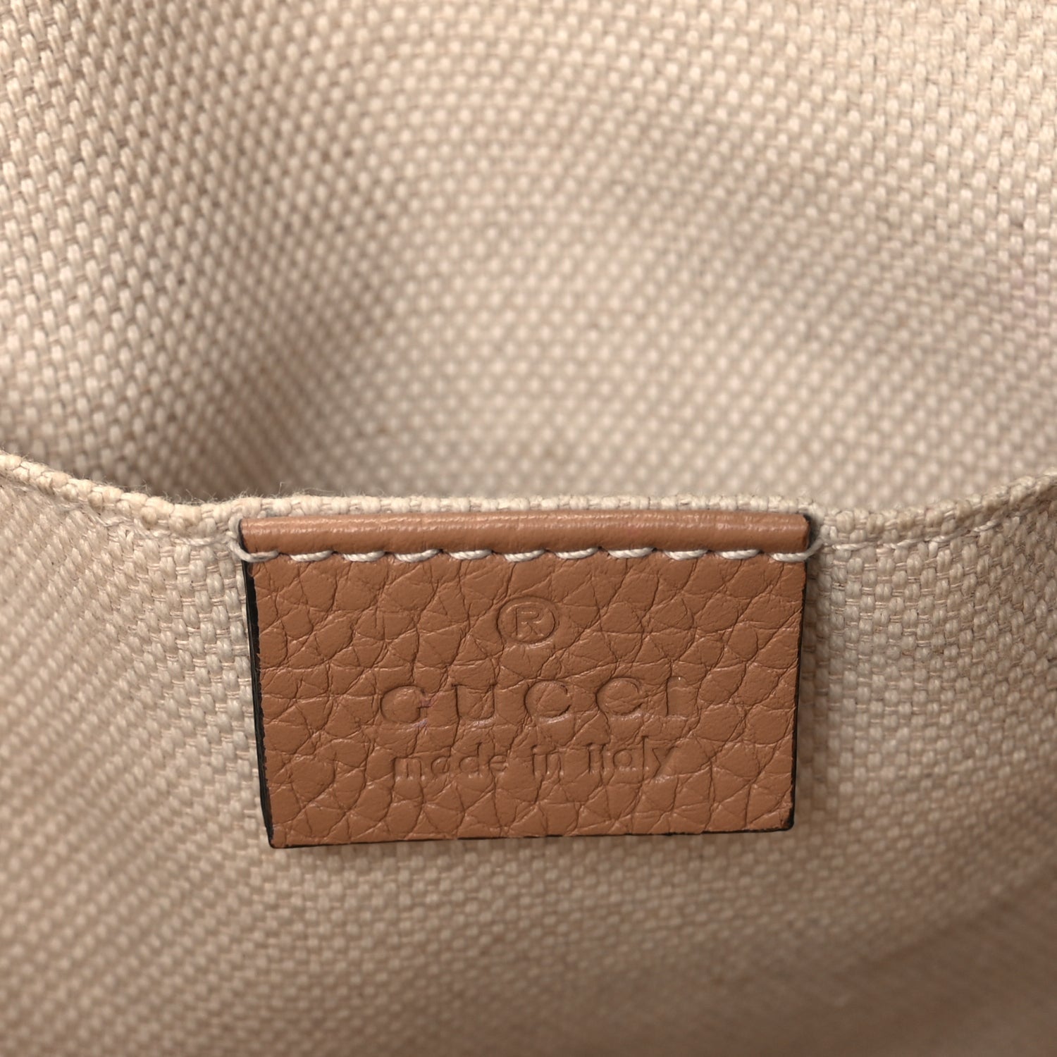 Gucci Pebbled Calfskin Small Soho Disco Bag Camelia 5 of 8