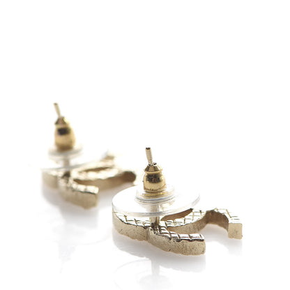 Chanel Quilted CC Earrings Gold 3 of 6
