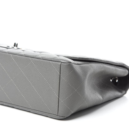 Chanel Caviar Quilted Maxi Single Flap Grey 7 of 11