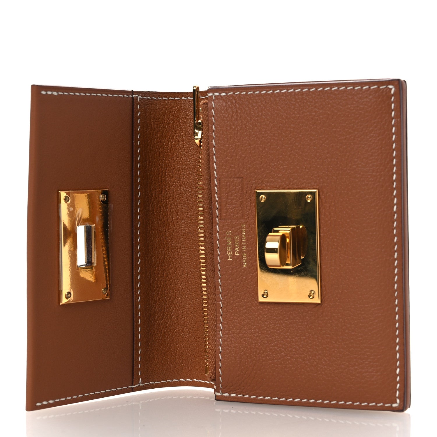 Hermes Evercolor Swift Wallet Gold 5 of 9