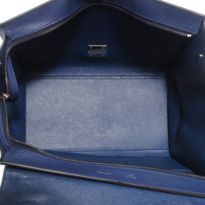 Celine Calfskin and Suede Small Trapeze Ocean Blue 5 of 8