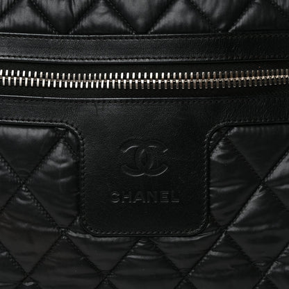 Chanel Nylon Quilted Large Coco Cocoon Tote Black 7 of 11