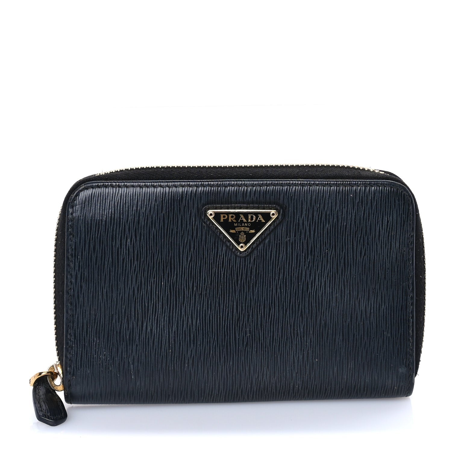 Prada Move Triangle Compact Zip Wallet Black 1 of 7