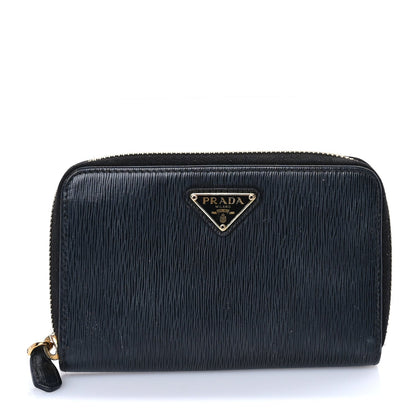 Prada Move Triangle Compact Zip Wallet Black 1 of 7