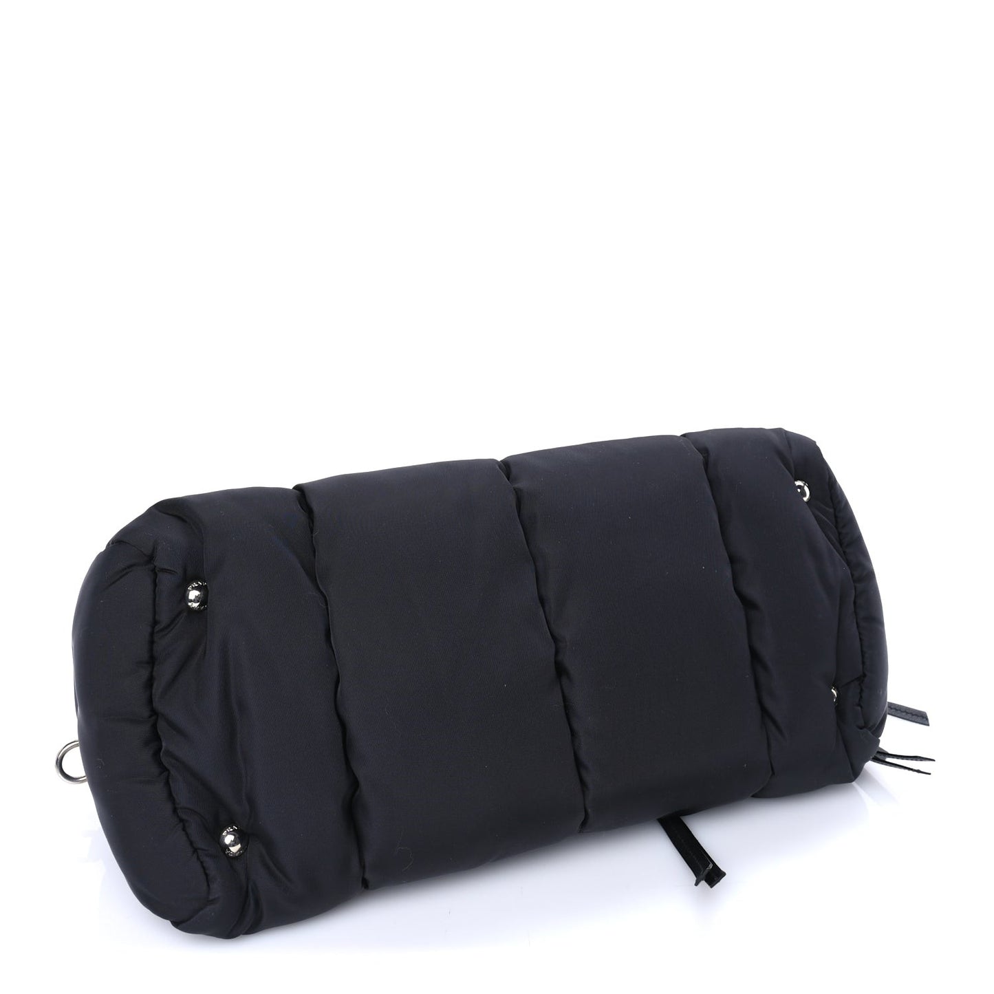 Tessuto Nylon Bomber Dome Satchel  Black
