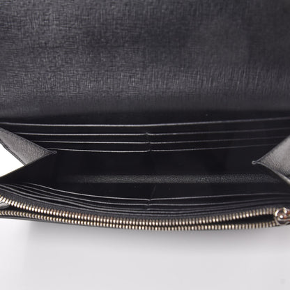 Balenciaga Saffiano Logo Continental Wallet Black 5 of 9