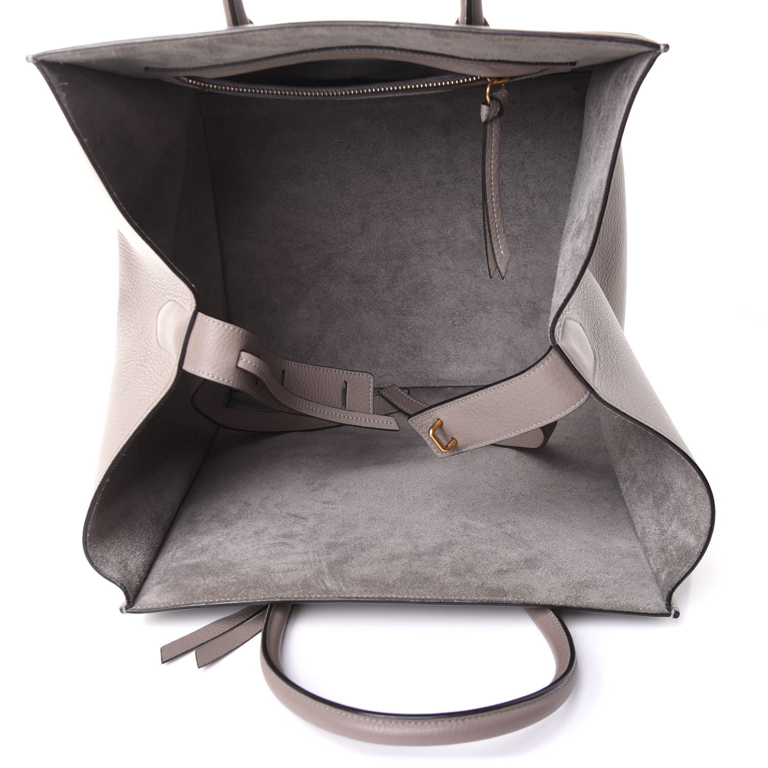 Celine Supple Calfskin Medium Phantom Luggage Grey 8 of 12