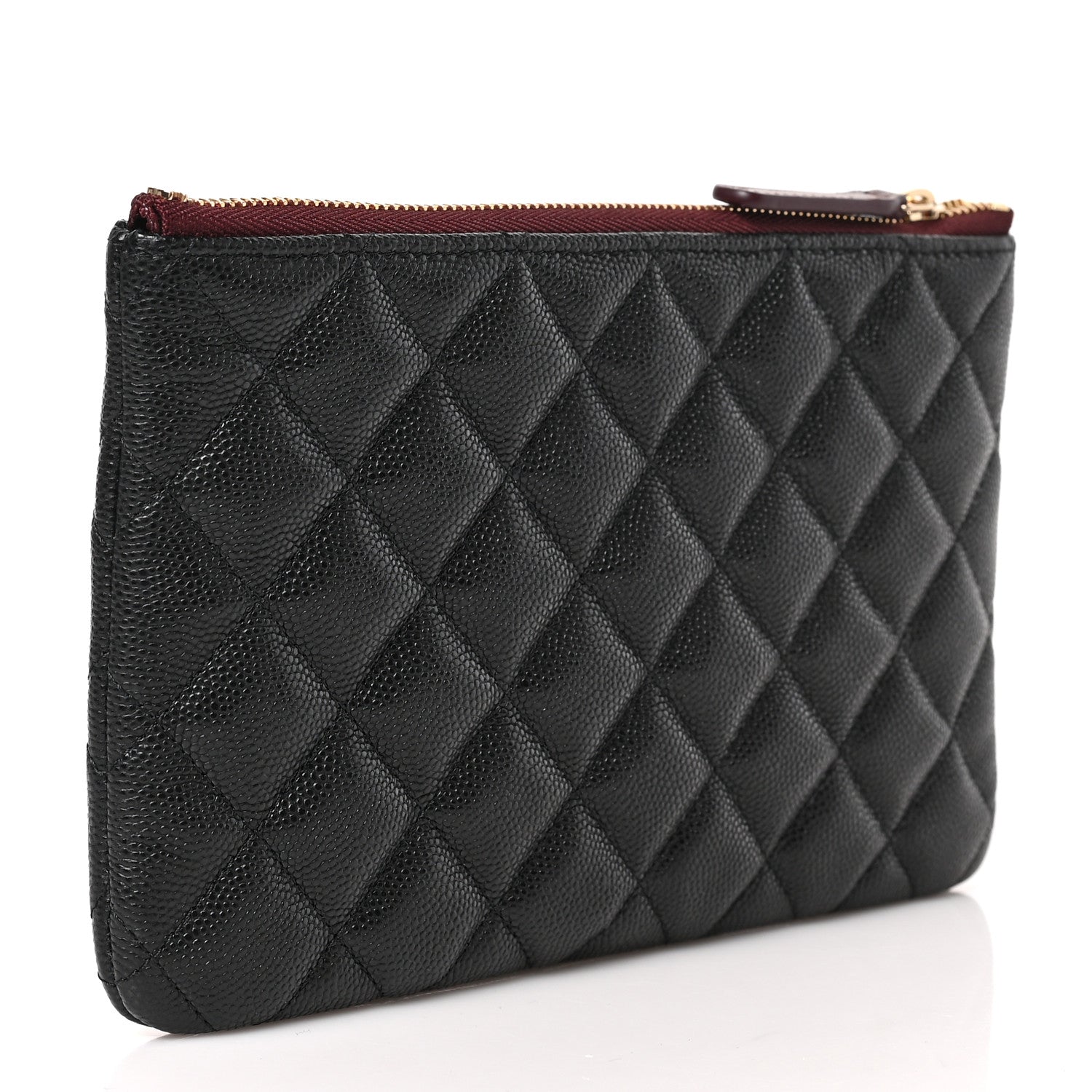 Chanel Caviar Quilted Cosmetic Case Black 3 of 7