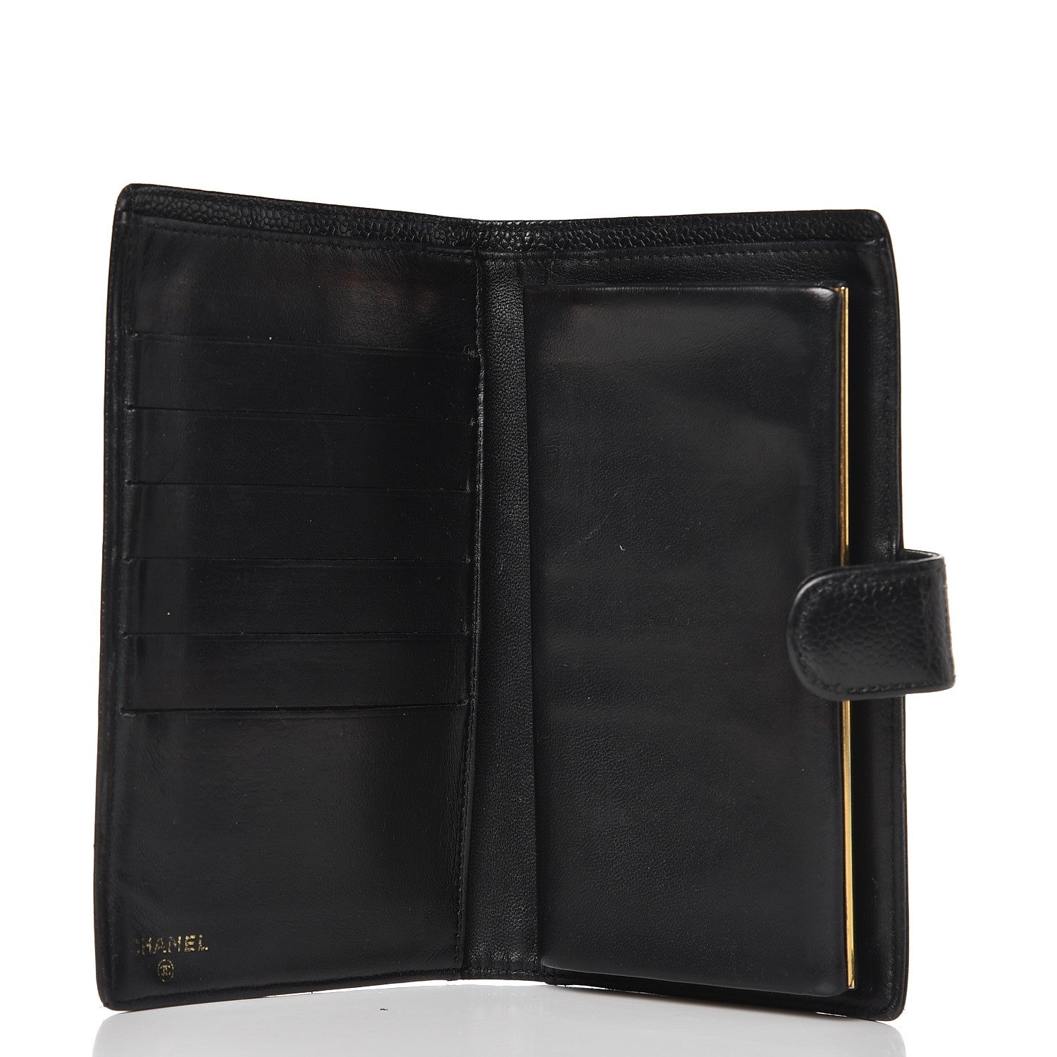 Chanel Caviar Timeless CC French Wallet Black 5 of 11