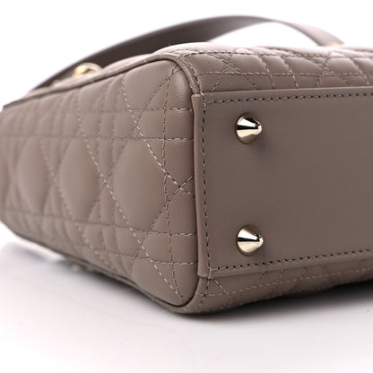 Christian Dior Lambskin Cannage Small My ABCDior Lady Dior Warm Taupe 7 of 8