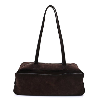 Balenciaga Suede Calfskin Small Carrie Bowling Bag Light Espresso 1 of 8
