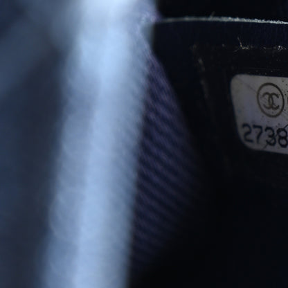 Chanel Denim Quilted Small Coco Handle Flap Blue 6 of 9