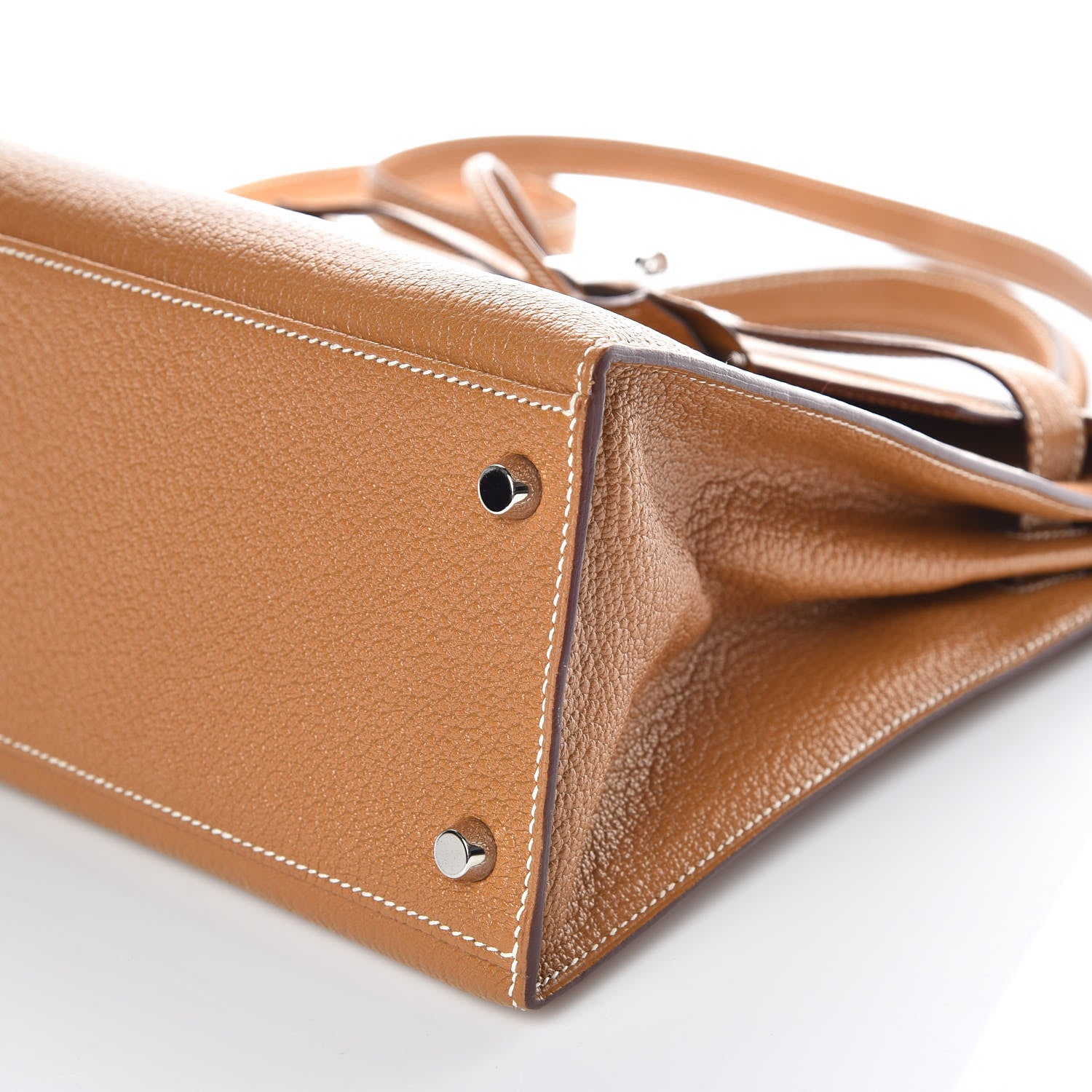 Hermes Chevre De Coromandel Kelly Sellier 32 Gold 17 of 38