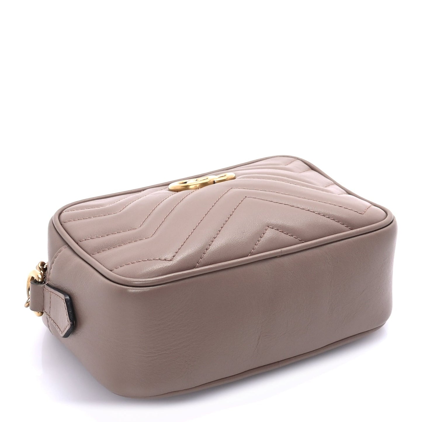 Calfskin Matelasse Mini GG Marmont Chain Shoulder Bag  Porcelain Rose