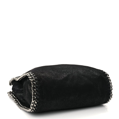 Stella McCartney Shaggy Deer Mini Falabella Fold Over Tote Black 3 of 10