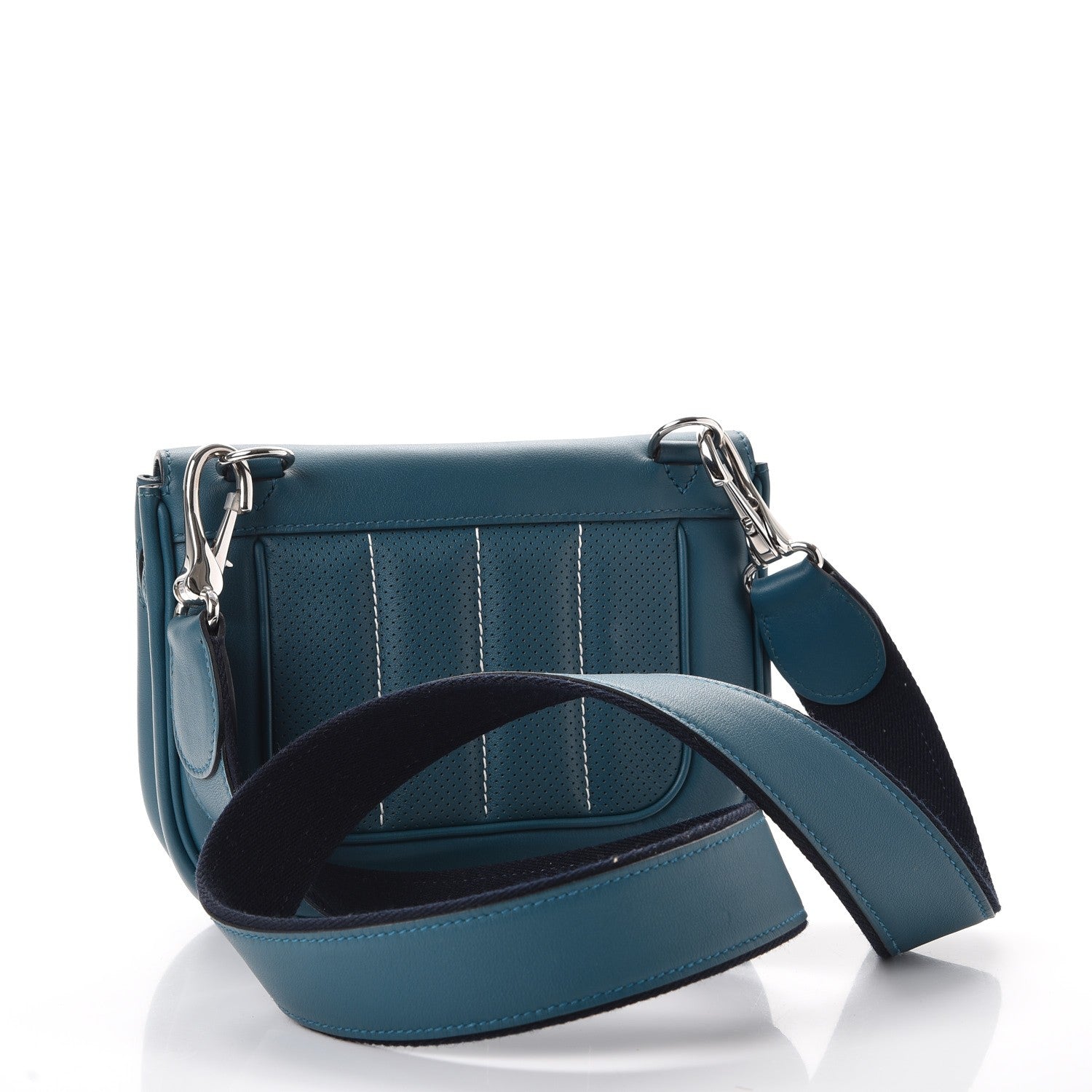 Hermes Veau Swift Mini Sac Berline Bleu Thalassa 3 of 9