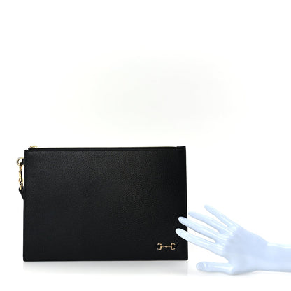 Gucci Calfskin Horsebit 1955 Wristlet Pouch  Black 2 of 7