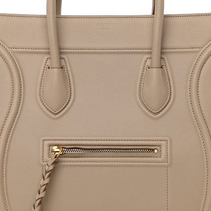Celine Supple Calfskin Medium Phantom Luggage Beige 8 of 10