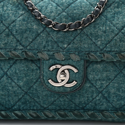 Chanel Fancy Felt Flap Teal 8 of 12