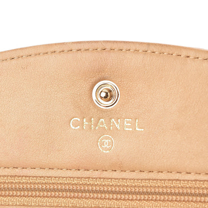 Chanel Caviar Timeless CC Wallet On Chain WOC Beige 6 of 8