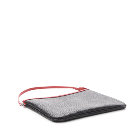 MCM Visetos Leopard Print Pochette Black Red 4 of 10